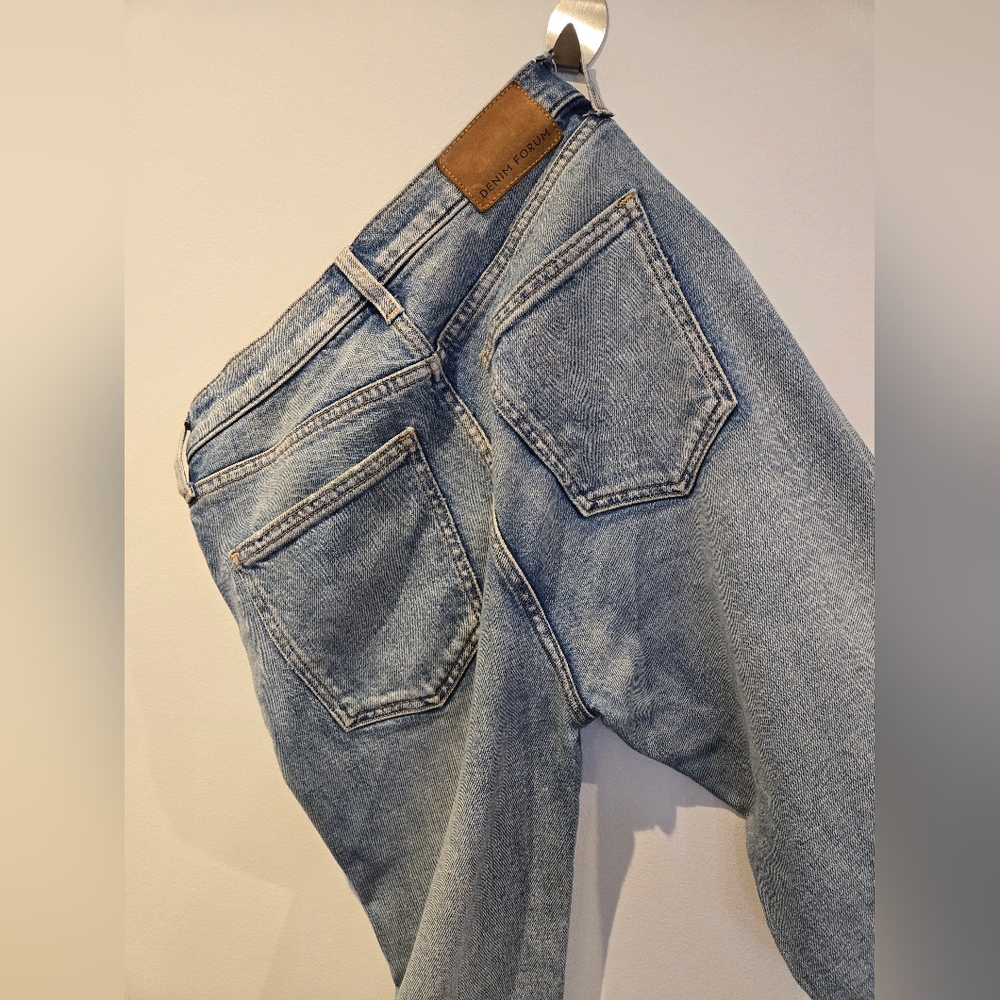 Denim Forum Yoko High Rise Slim Distressed Size 26 - Picture 11 of 14